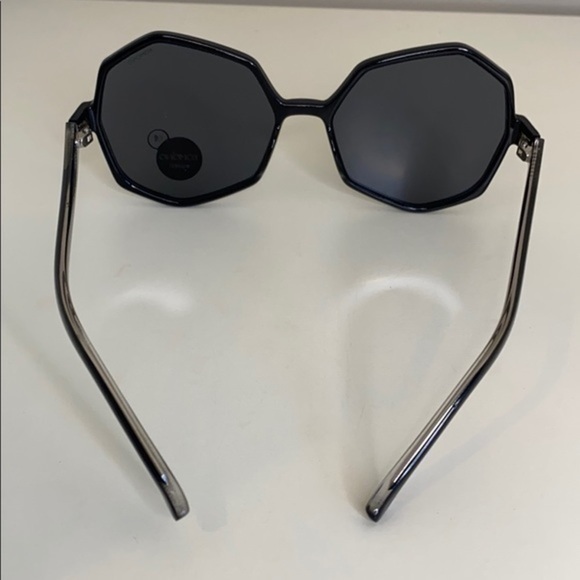 NEW Komono Sunglasses Bonnie Black Transparent Geometric UV 400 - Picture 11 of 14